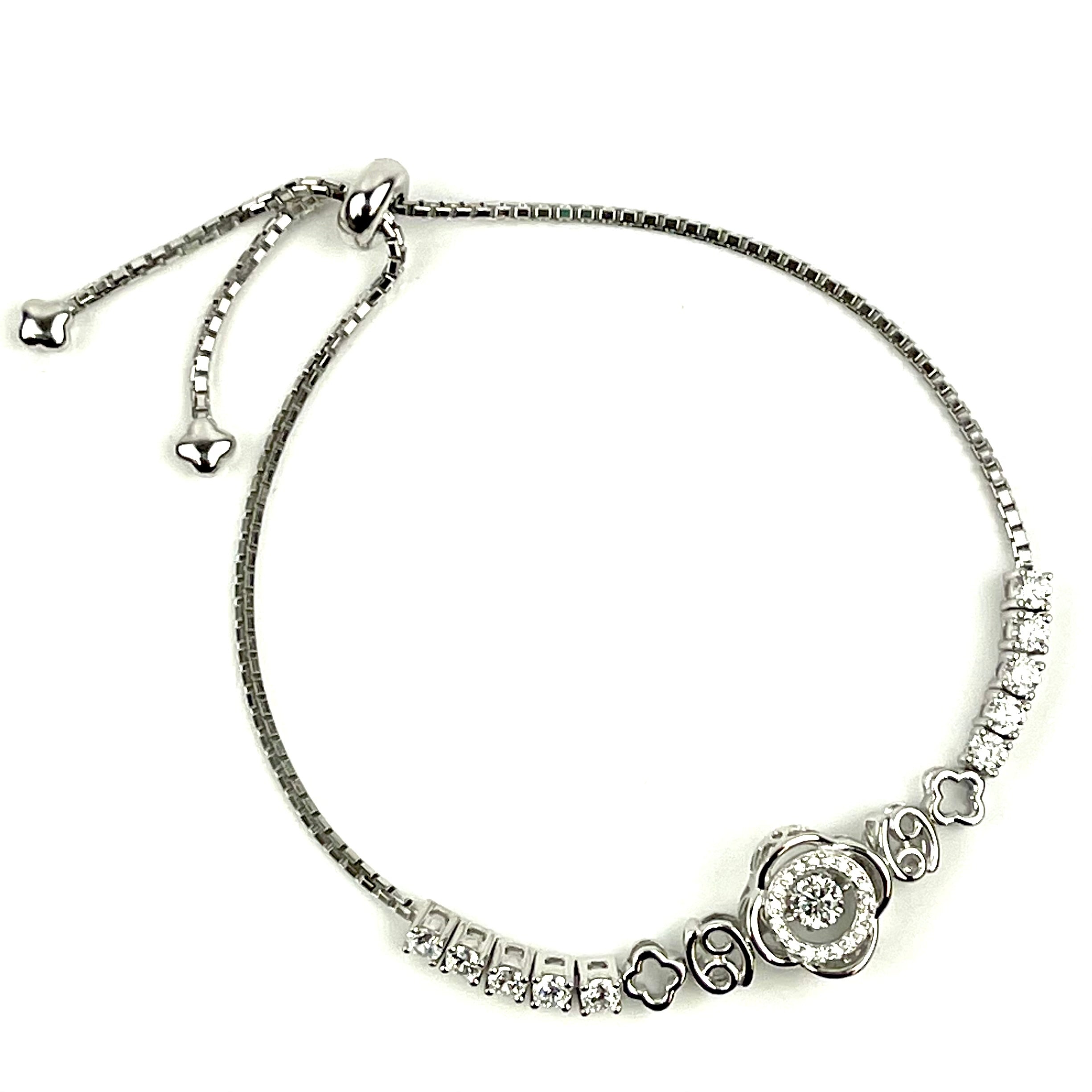 Dancing Stone CHA CHA Sterling Silver bracelet Gift for Her