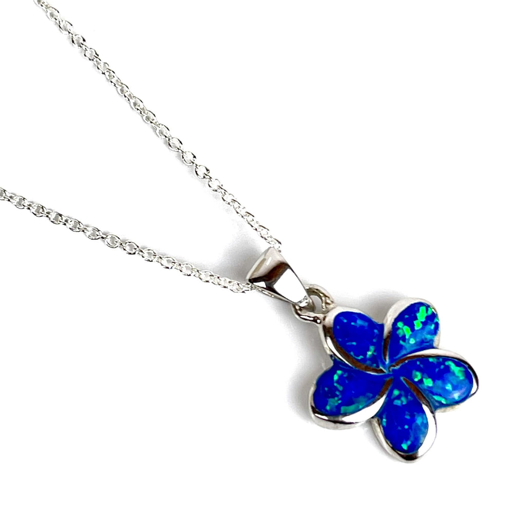 12+ Blue Flower Necklace