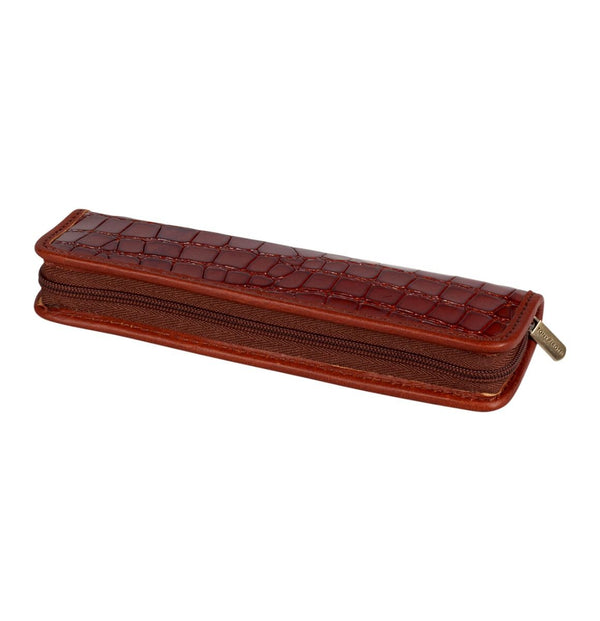 Croco Leather Pen Case P1