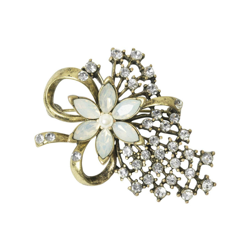 Miriam Haskell Flower Brooch 3