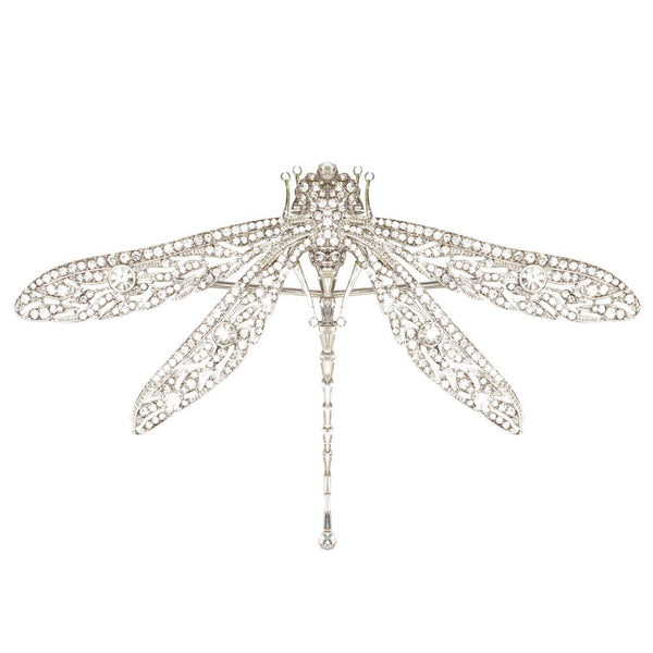 Pave Dragonfly Large Brooch