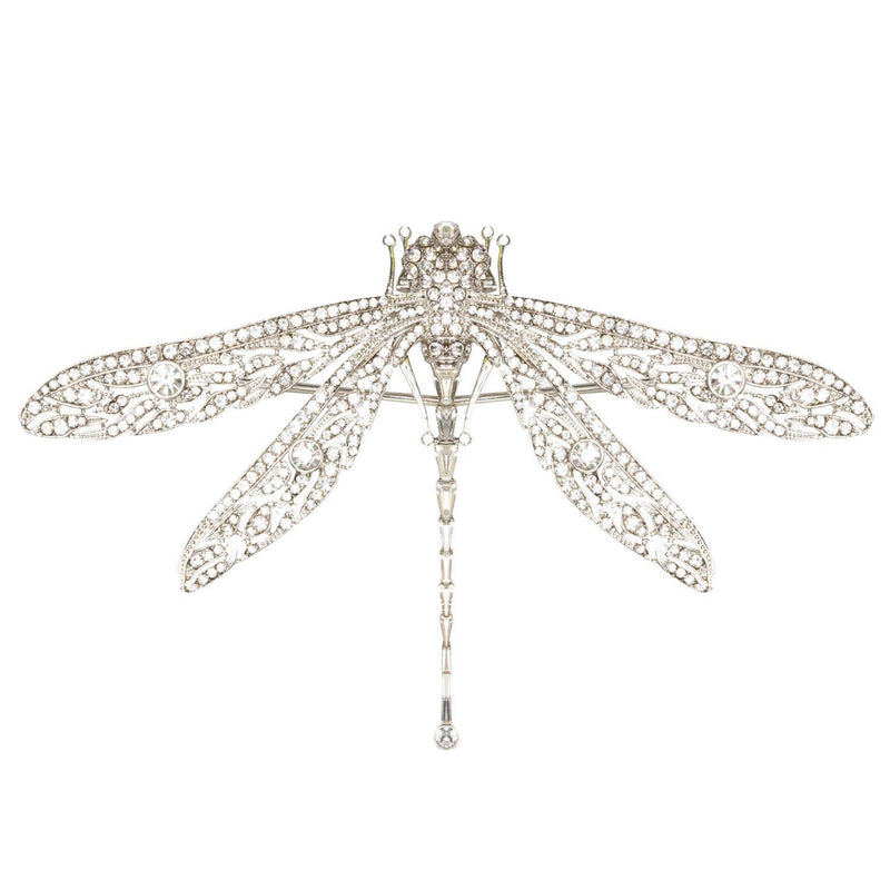 Pave Dragonfly Large Brooch