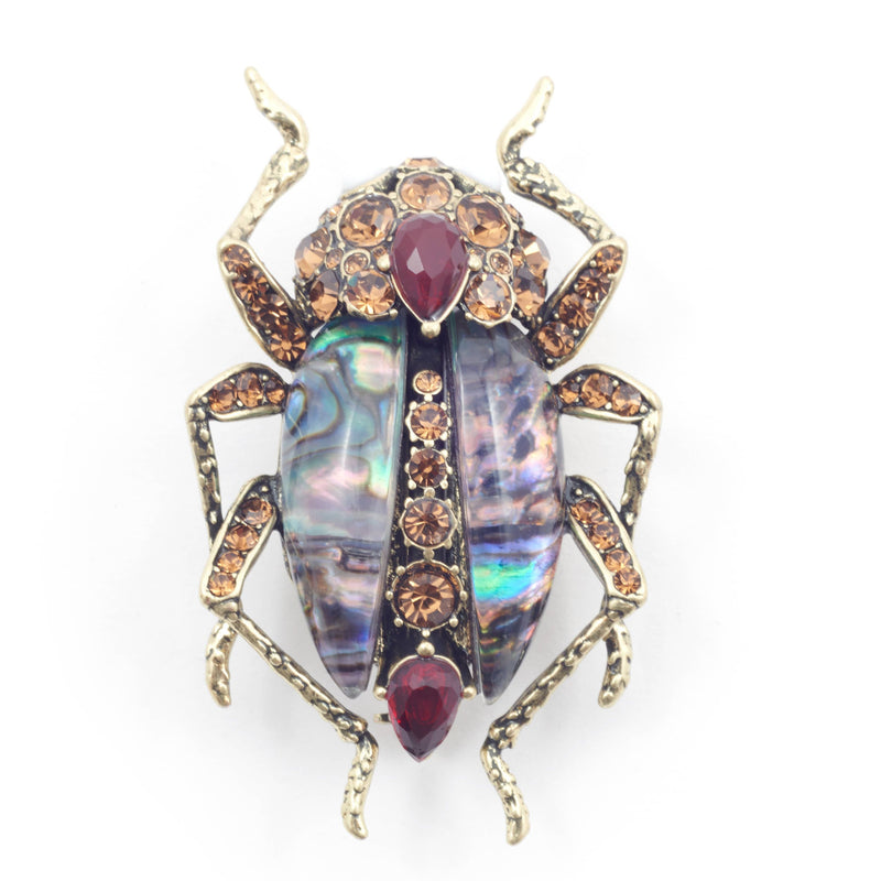 Bejewelled Beetle Brooch 2