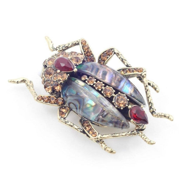 Bejewelled Beetle Brooch 1