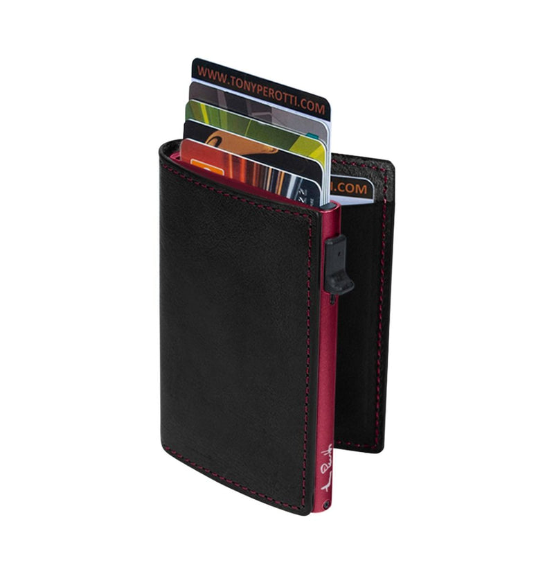 Tony Perotti Fucheccio slim leather RFID card holder with banknote pocket 2