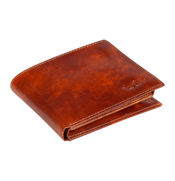 Tony Perotti Van Gogh Mens Mini Billfold Wallet with RFID (Cognac) 2