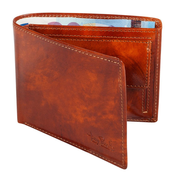 Tony Perotti Van Gogh Mens Mini Billfold Wallet with RFID (Cognac) 3