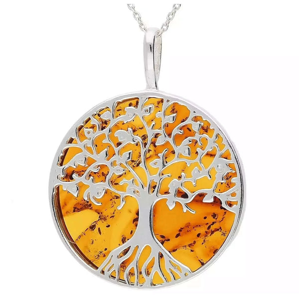 Tree Of Life Women Cross Necklace | Colossians 2:7