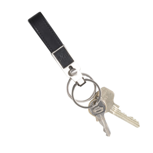 Tony Perotti Leather Belt Key Ring (Black)